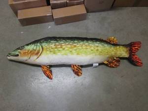 lot 29 image: (FS) Large Fish Pillow 4 ft Long...
