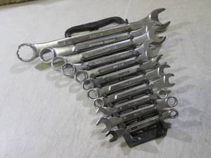 lot 42 image: (E-2) 11pc Wrench Set with HolderT...