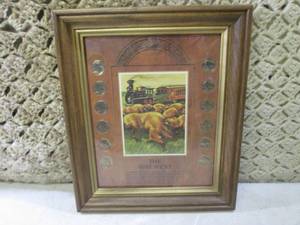 lot 52 image: (C-3) Framed The Way West Buffalo N...