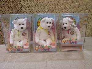 lot 62 image: (CSB) Lot of 3 TY Color Me Beanie B...