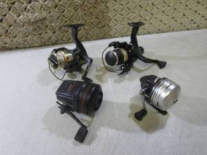 lot 67 image: (BS) Lot of 4 Fishing Reels Cardina...