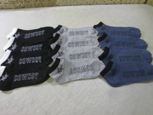 lot 110 image: (BSB) Lot of 12 Cowboys Ankle Socks...