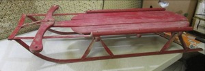 lot 157 image: (RMWS) Vintage Snow Sled...