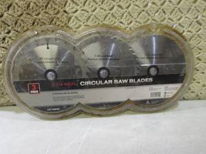 lot 161 image: (RMDR) 3-Pack 7 14 Circular Saw B...