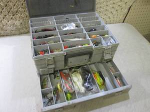 lot 162 image: (F-0) Fishing Tackle Box Full of As...