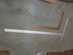 lot 163 image: (BSB) Copper Framing Square and Dry...