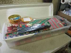 lot 171 image: (RMC) Tote Full of Wrapping Paper a...
