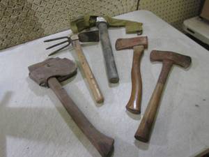 lot 174 image: (F-0) Assorted Hatchets Picks...