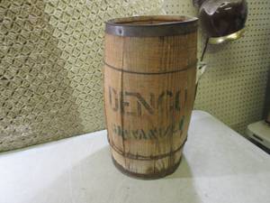 lot 201 image: (FDS) Vintage Wood Barrel 18 Tall...