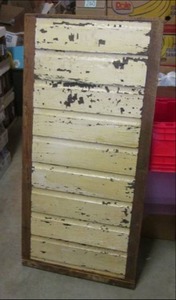 lot 217 image: (RMT) Large Vintage Wood Decor Pane...