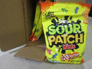 lot 263 image: (B-1) Case of 12 Bags Sour Patch Ki...