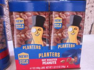 lot 296 image: (B-4) 8 Jars of Planters Dry Roaste...