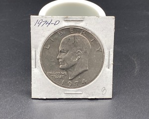 lot 40 image: 1974 Eisenhower Silver Dollar