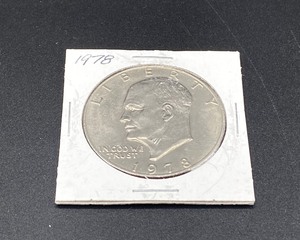 lot 34 image: 1978 Eisenhower Silver Dollar