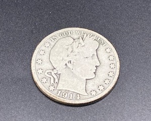 lot 60 image: 1914 Barber Half Dollar
