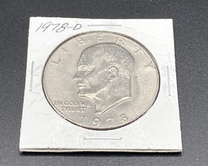 lot 33 image: 1978 Eisenhower Silver Dollar