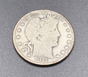 lot 58 image: 1911 Barber Half Dollar