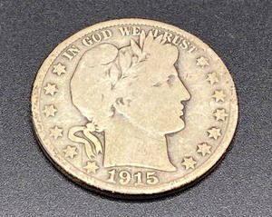 lot 61 image: 1915 Barber Half Dollar