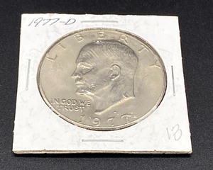lot 32 image: 1977 Eisenhower Silver Dollar