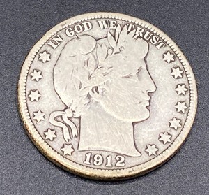 lot 59 image: 1912 Barber Half Dollar