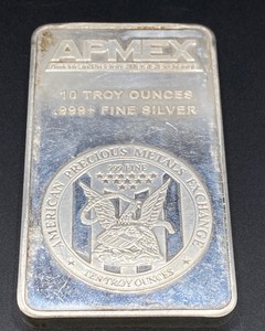 lot 16 image: AMPEX Silver Bar - 10 Troy Ounces