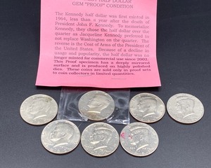 lot 43 image: 198090s Kennedy Half Dollars (7)