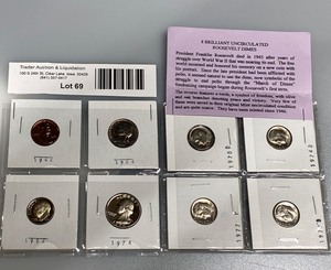 lot 69 image: Uncirculated Dimes, Other Coinage