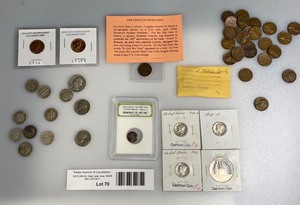 lot 70 image: Assortment of US Coins