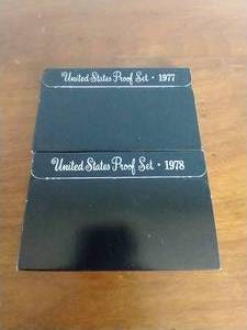 2 U.S. Proof Sets - 1977, 1978