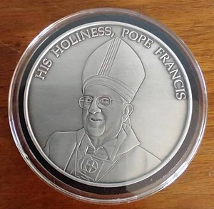 5 Ounce Pure Silver Pope Francis Medallion - Only 1,000 Made