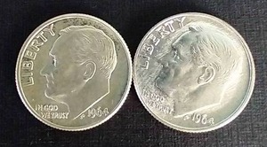 2 90% Silver Roosevelt Dimes