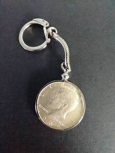 90% Silver Kennedy Half Dollar Keychain