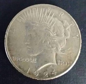 1924-S Peace Dollar