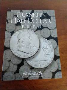 Franklin Half Dollar Folder With 23 Coins