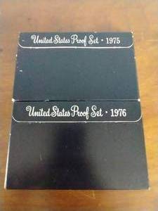2 U.S. Proof Sets - 1975, 1976