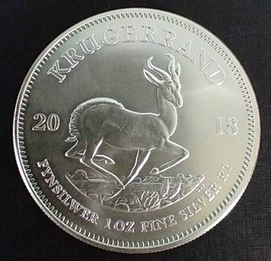 2018 Krugerrand 1 Oz. Silver Coin