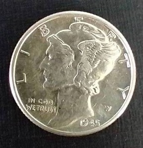 1945 Mercury Dime - Beautiful
