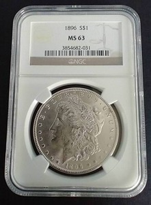 1896 Morgan Dollar - MS63