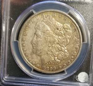 lot 02 image: 1893 MORGAN SILVER DOLLAR XF40 PCGS
