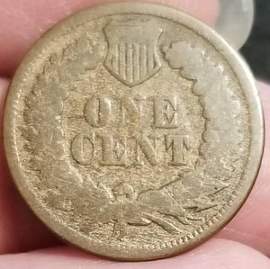 lot 06 image: 1869 INDIAN HEAD CENT BETTER DATE COIN