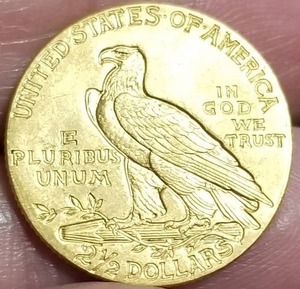 lot 09 image: 1912 US $2.50 GOLD INDIAN