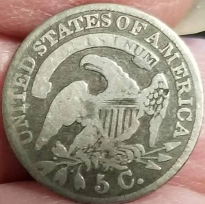 lot 11 image: 1834 US BUST HALF DIME