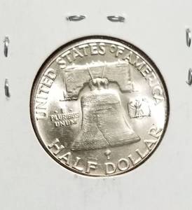 lot 40 image: 1958 FRANKLIN HALF DOLLAR BU