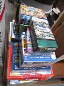 lot 2 image: Large Lot of Jigsaw Puzzles Ranging...