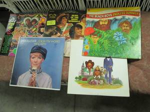 lot 80 image: Vintage Record Albums with artists ...