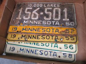 lot 94 image: Vintage 1950s Expired Minnesota Li...