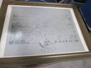 lot 100 image: 1870 Birds Eye View Looking North E...