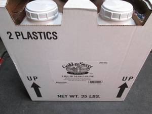 lot 156 image: 2-17.5 Pound jugs of Gold N Sweet L...