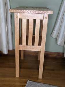 lot 46 image: Mission Style Accent Table