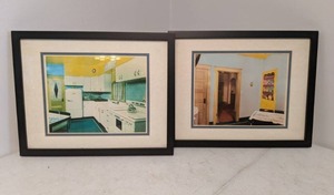 lot 86 image: (2) Vintage Home Interiors Framed Prints